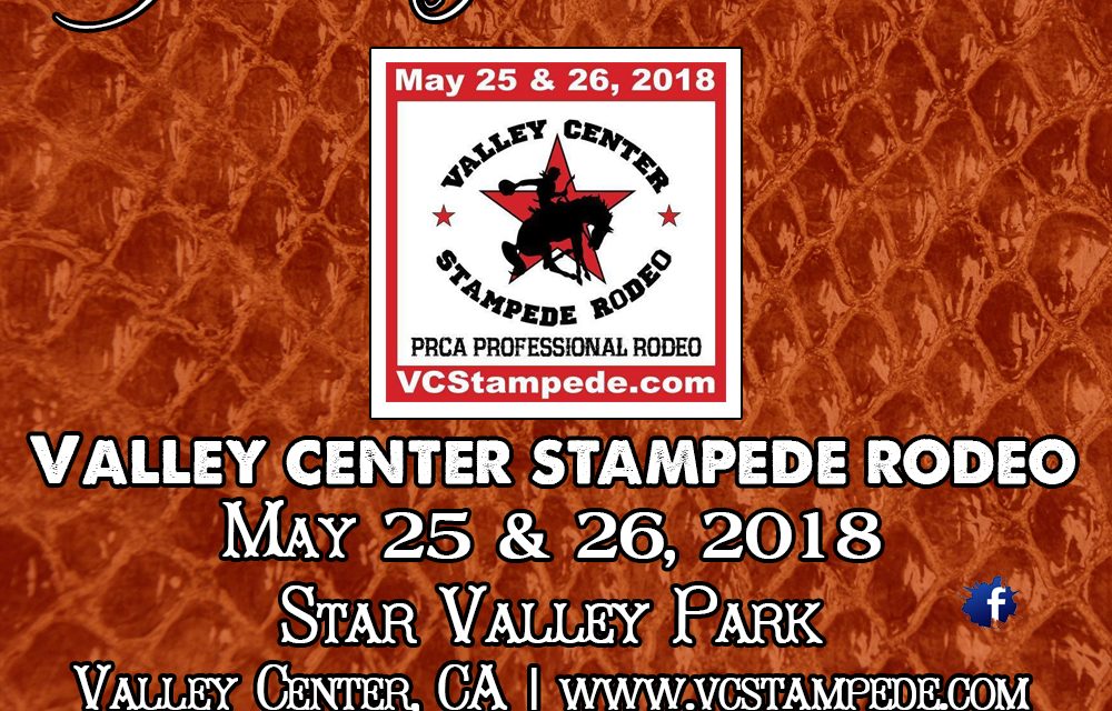 UPCOMING RODEO: Valley Center Stampede Rodeo