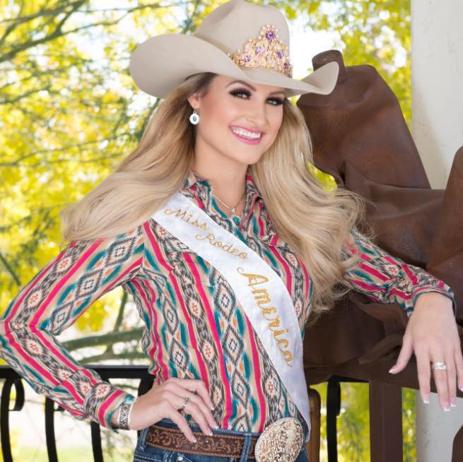 Miss Rodeo America 2017, Lisa Lageschaar (photo courtesy of the Red Bluff Round Up and Miss Rodeo America)