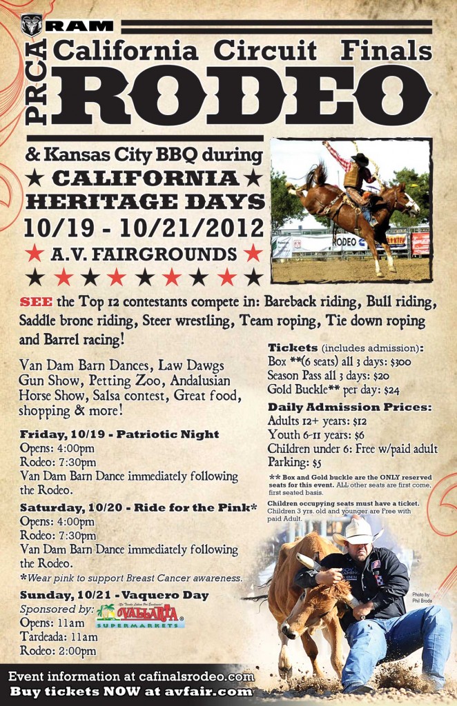 2012 RAM California Circuit Finals Rodeo & Kansas City BBQ during California Heritage Days!