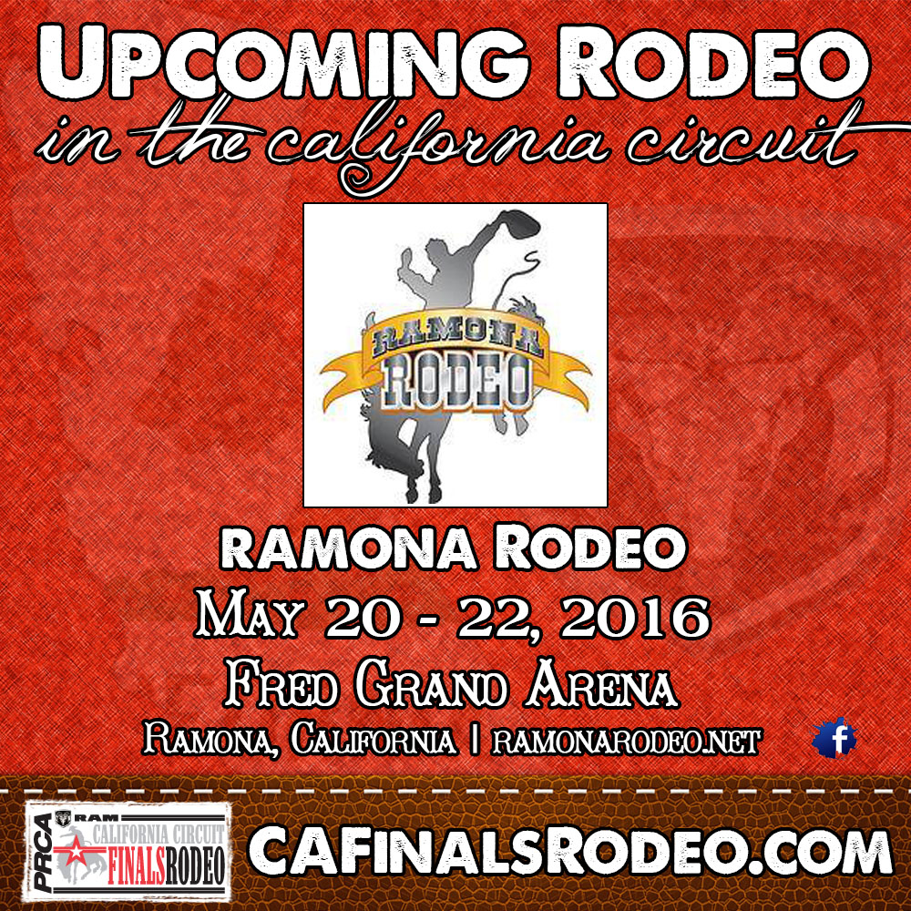 The 36th Annual Ramona Rodeo Starts Tonight!  May 20-22, 2016