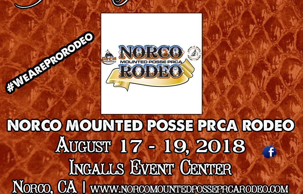 UPCOMING RODEO: Norco Mounted Posse PRCA Rodeo