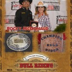 Year End Champion Bull Rider, Rocky McDonald and Miss Rodeo California at the 2013 Awards Ceremony