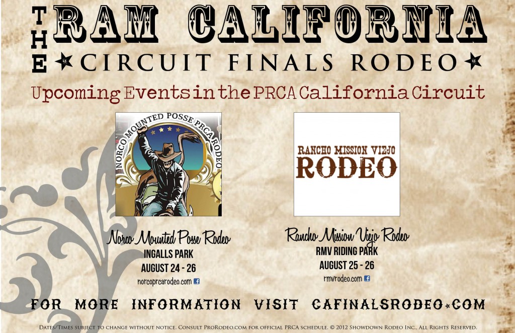 Norco Mounted Posse Rodeo and Rancho Mission Viejo Rodeo - Finals Results