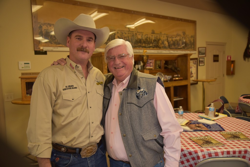 Mr. Al Girard, Executive Board, Sheriff's PRCA Rodeo and Mr. Johnny Zamrzla, President, CCF in Red Bluff, CA 2015