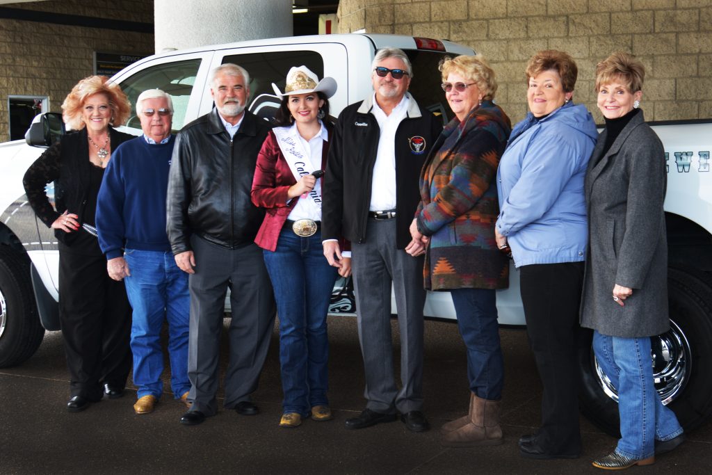 Miss Rodeo California 2016 - Rachel Owens-Sarno receiving the keys to her Official Miss Rodeo California Truck by Tim and Tom Fuller, Hunter RAM of the West 