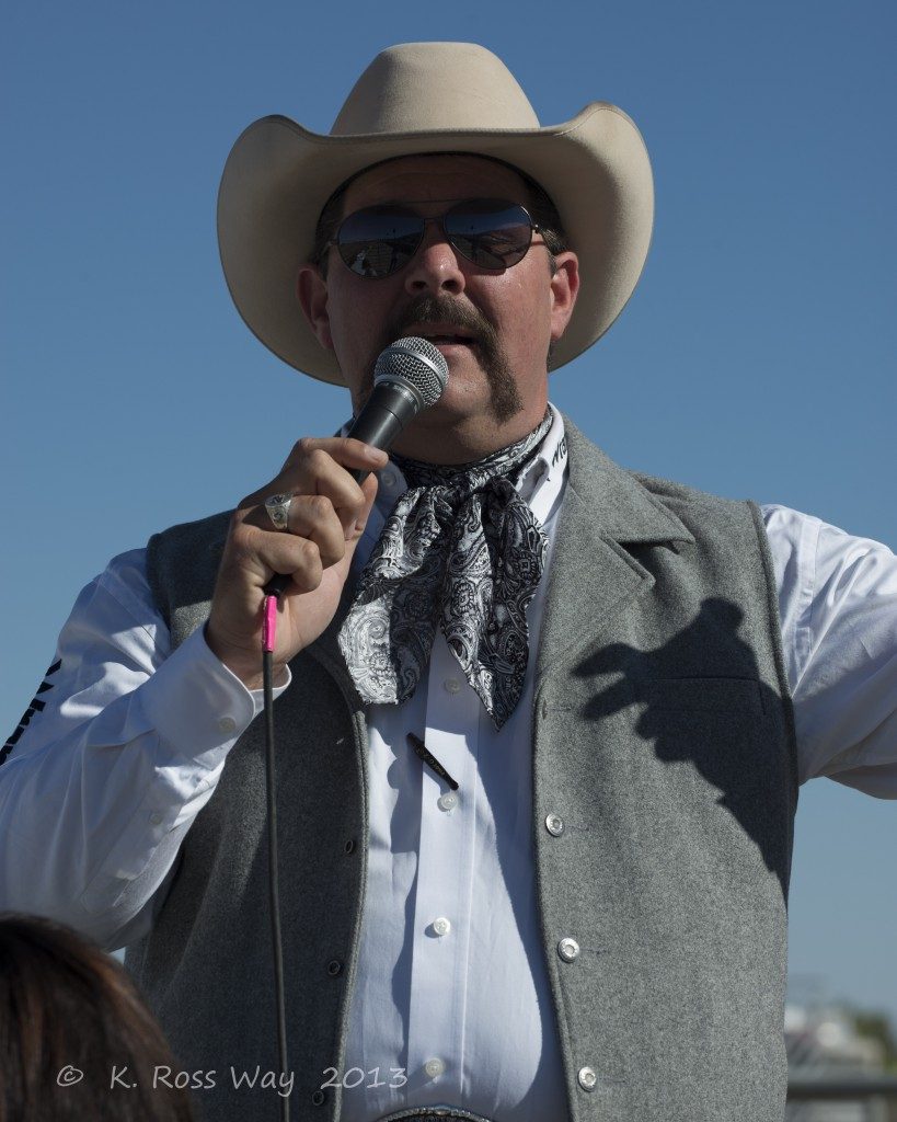 Kelly Kenney - PRCA Announcer (photo by Ross Way)