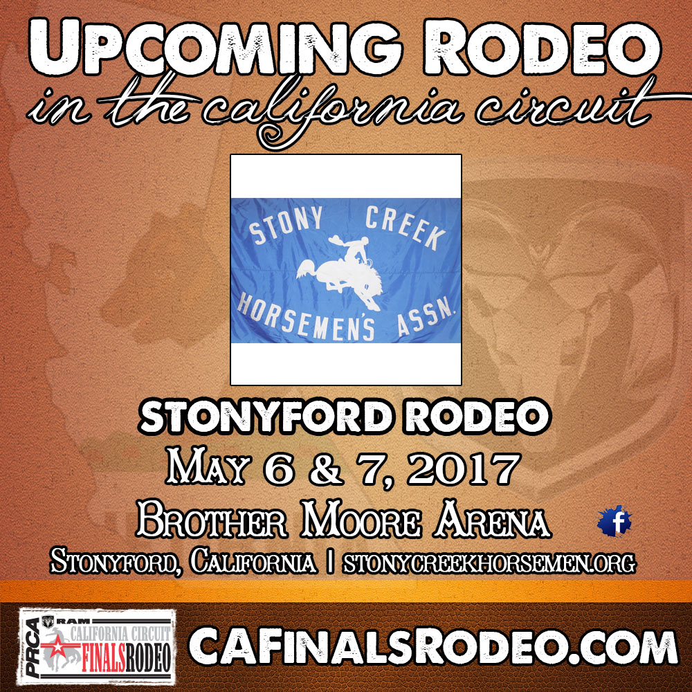 74th Annual Stonyford Rodeo - May 6 & 7, 2017