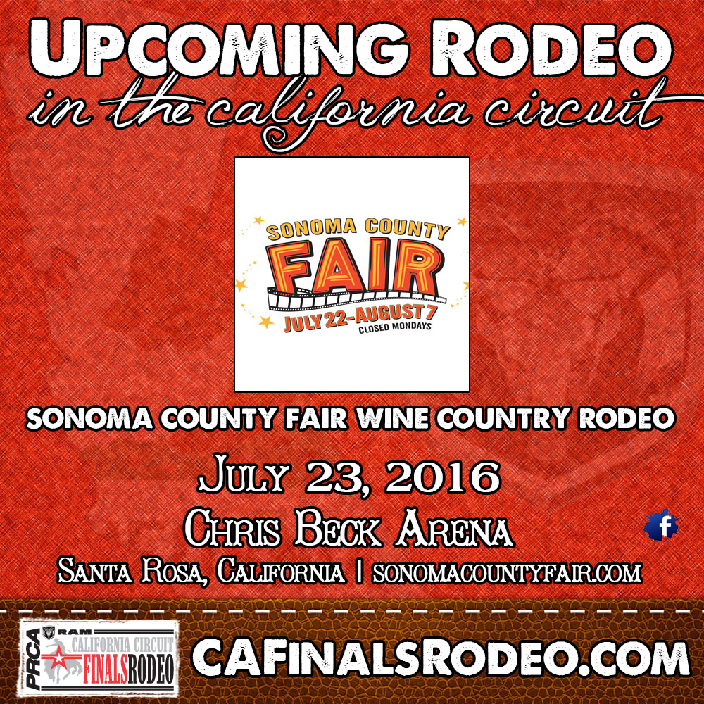 80th Annual Sonoma County Fair Wine Country Rodeo in Santa Rosa, CA