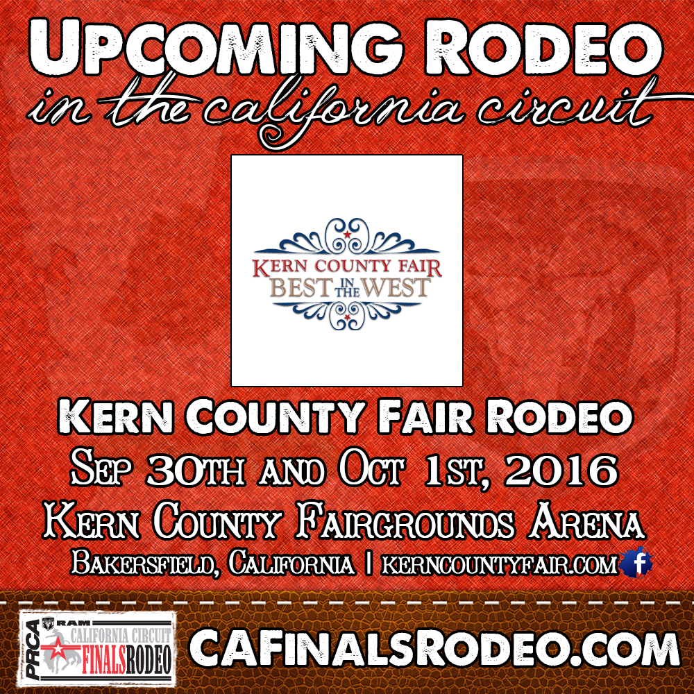 Kern County Fair Rodeo - September 30th and October 1st, 2016