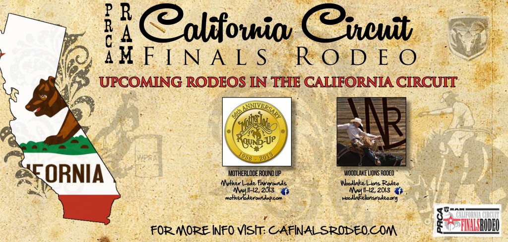 PRCA CA Circuit Rodeos - Mother Lode Round-Up and the Woodlake Lions Rodeo!