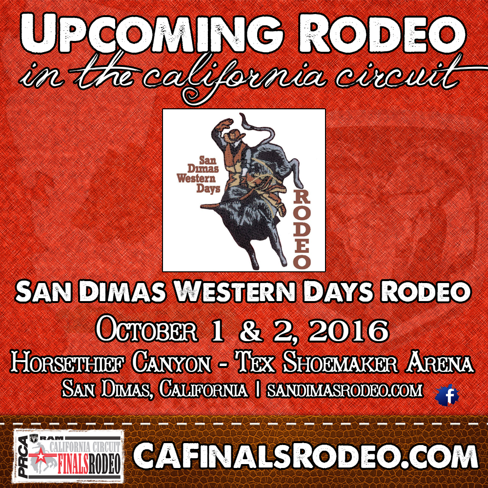 San Dimas Western Days Rodeo - October 1 & 2, 2016