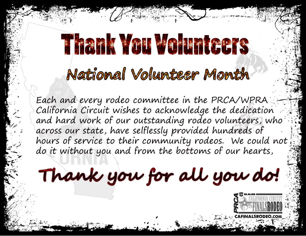 Thank You Volunteers